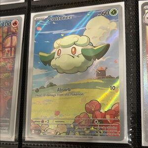 Pokemon Trading Card - Cotonee with Green and Yellow
